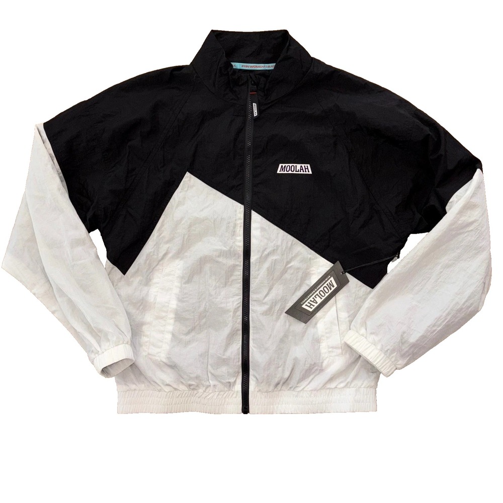 Moolah Womens Basketball Warm-Up Jacket M/L Black/White NWT